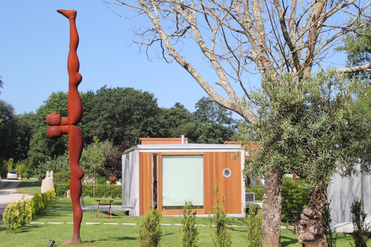 Bungalow Camping Los Manzanos Santa Cruz de Oleiros Esterno foto
