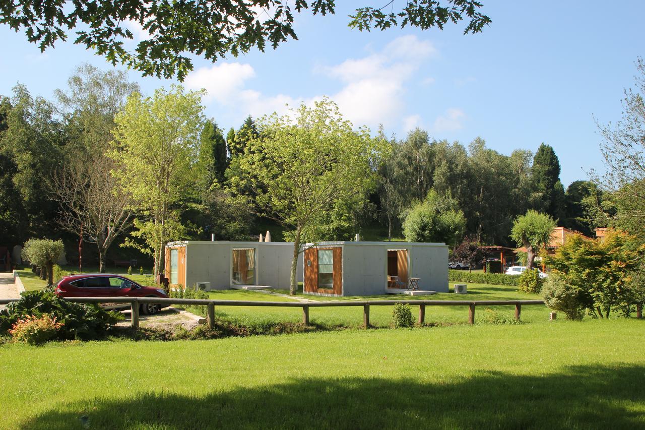 Bungalow Camping Los Manzanos Santa Cruz de Oleiros Esterno foto